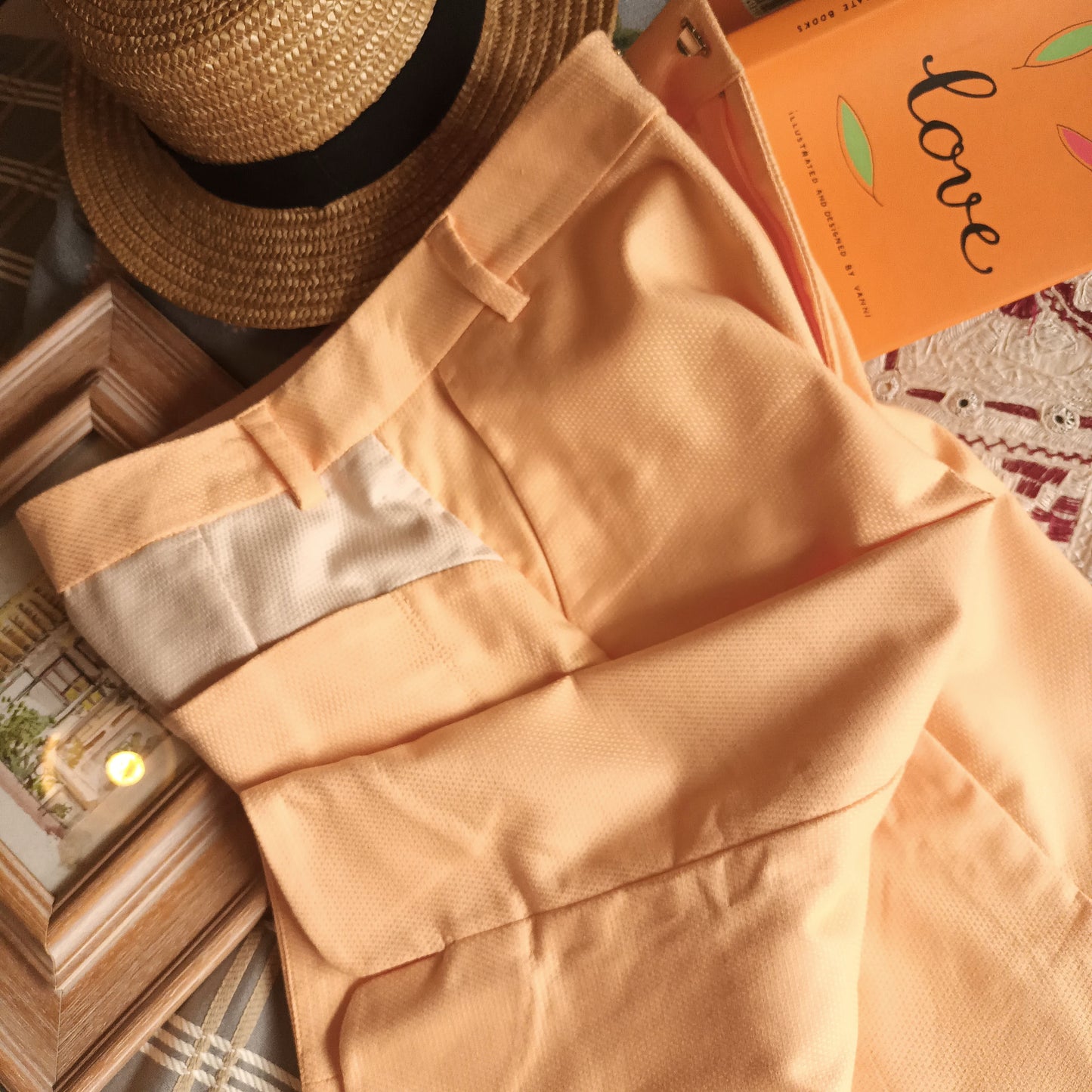 Original sorbet color boyfriend style well-made ladies stretchable casual shorts