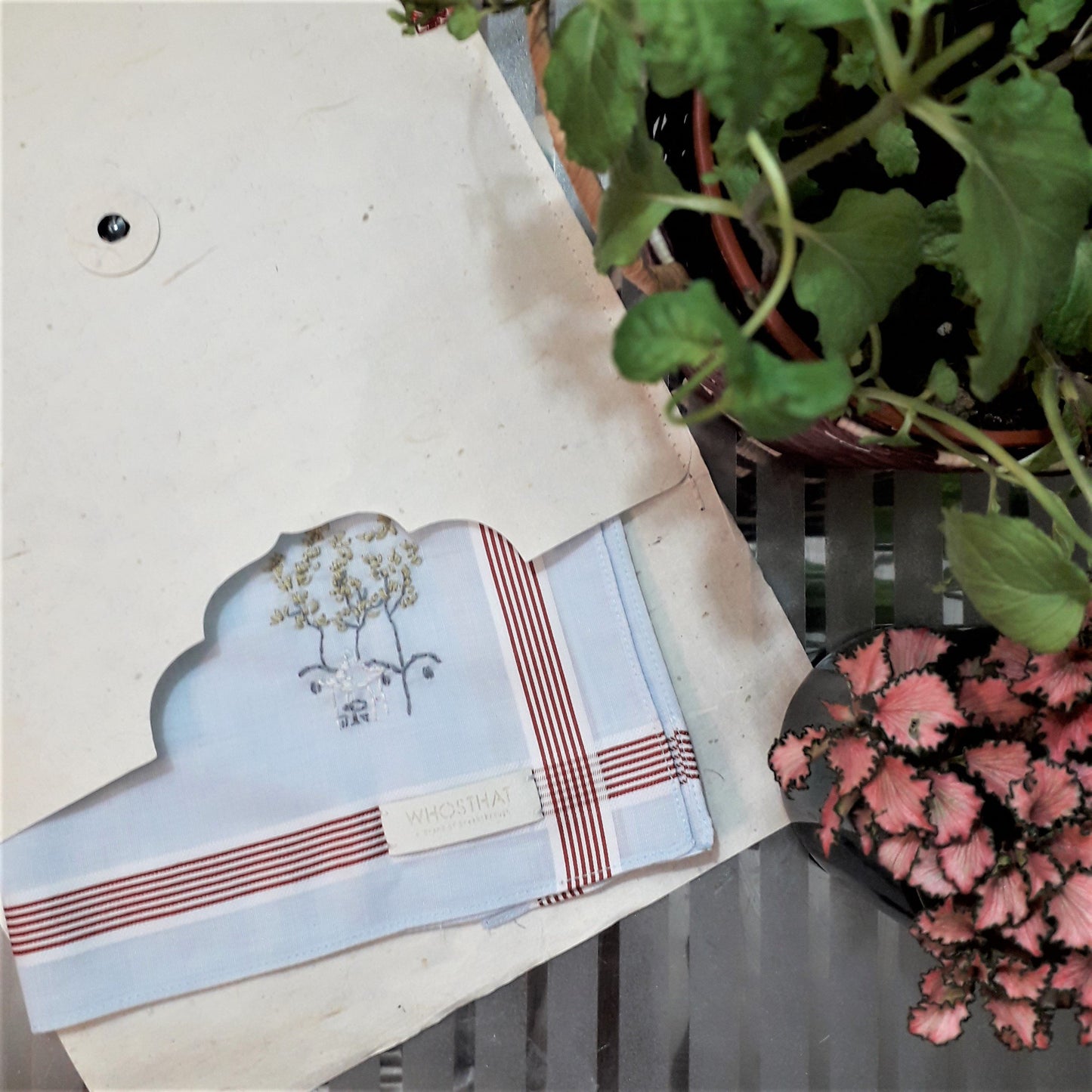 手工刺繡純棉手帕/方巾