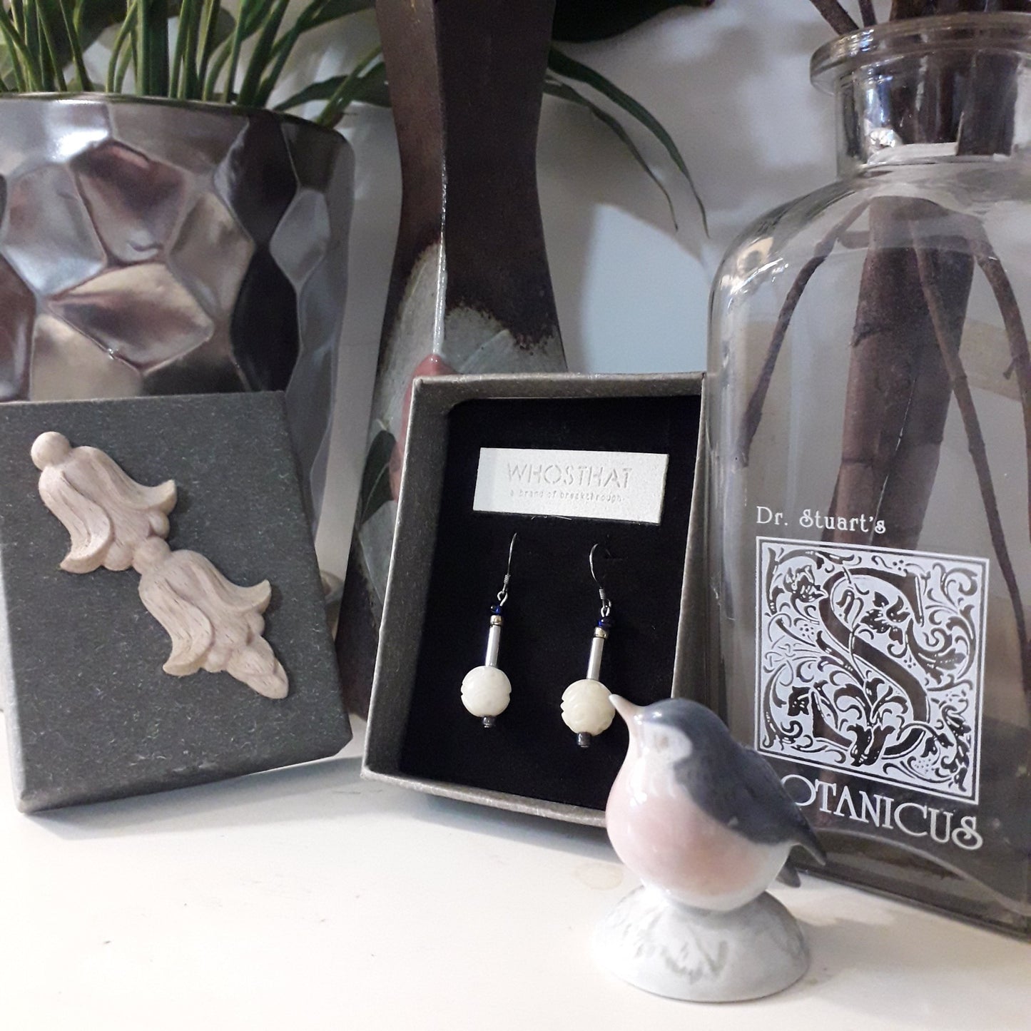 Nut Crafted 925 silver earrings