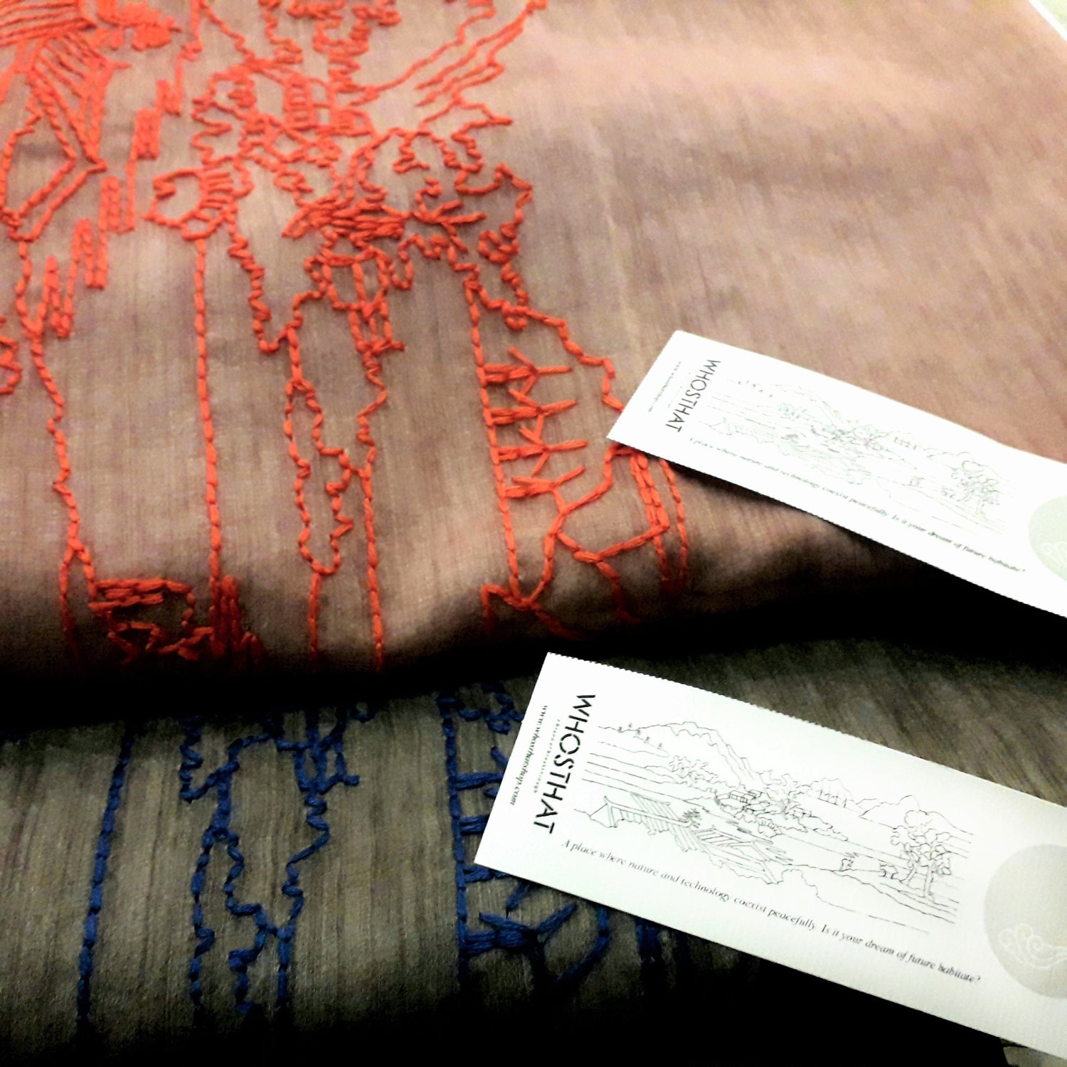 Machine Embroidery Scarf