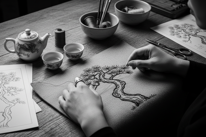 Hand Embroidery Scarf