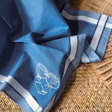 High-end hand embroidery pure cotton handkerchief /pocket square - KISS (Free Hand Stitch Lettering) (Copy)