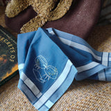 High-end hand embroidery pure cotton handkerchief /pocket square - KISS (Free Hand Stitch Lettering) (Copy)