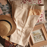 Original sorbet color boyfriend style well-made ladies stretchable casual shorts