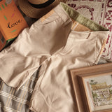 Original sorbet color boyfriend style well-made ladies stretchable casual shorts
