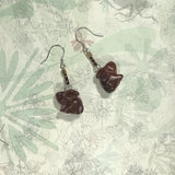 *擴香糸列* 紅檀木小兔木刻925純銀耳環 自選香味 連禮盒