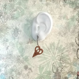 *擴香糸列* 桃木理髮師工具木刻925純銀鍍白金耳環自選香味附禮盒