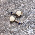 Bodhi Root crafted Auspicious cloud 925 silver earrings